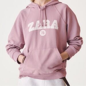 Zara Mauve Sweatshirt with Logo